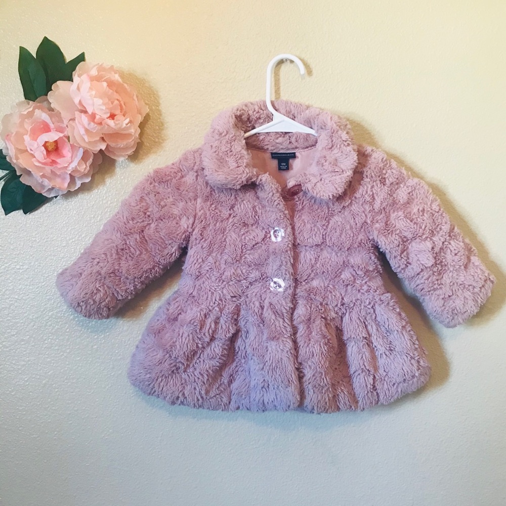 Calvin Klein- Fuzzy Winter Coat Flare Hem-18M